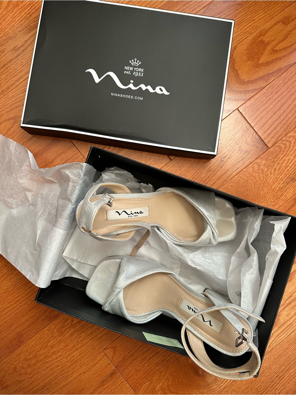Nina Stacie Heels In True Silver View 3